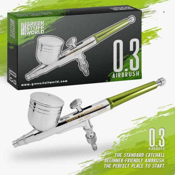 Double action Airbrush mit 0.3 mm Bedüsung